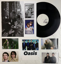 Load image into Gallery viewer, OASIS - LIAM &amp; NOEL GALLAGHER Signed 12” Vinyl &amp; Photo Collage Display
