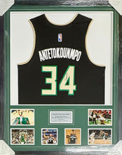 Load image into Gallery viewer, GIANNIS ANTETOKOUNMPO “Milwaukee Bucks” Signed Jersey Display2
