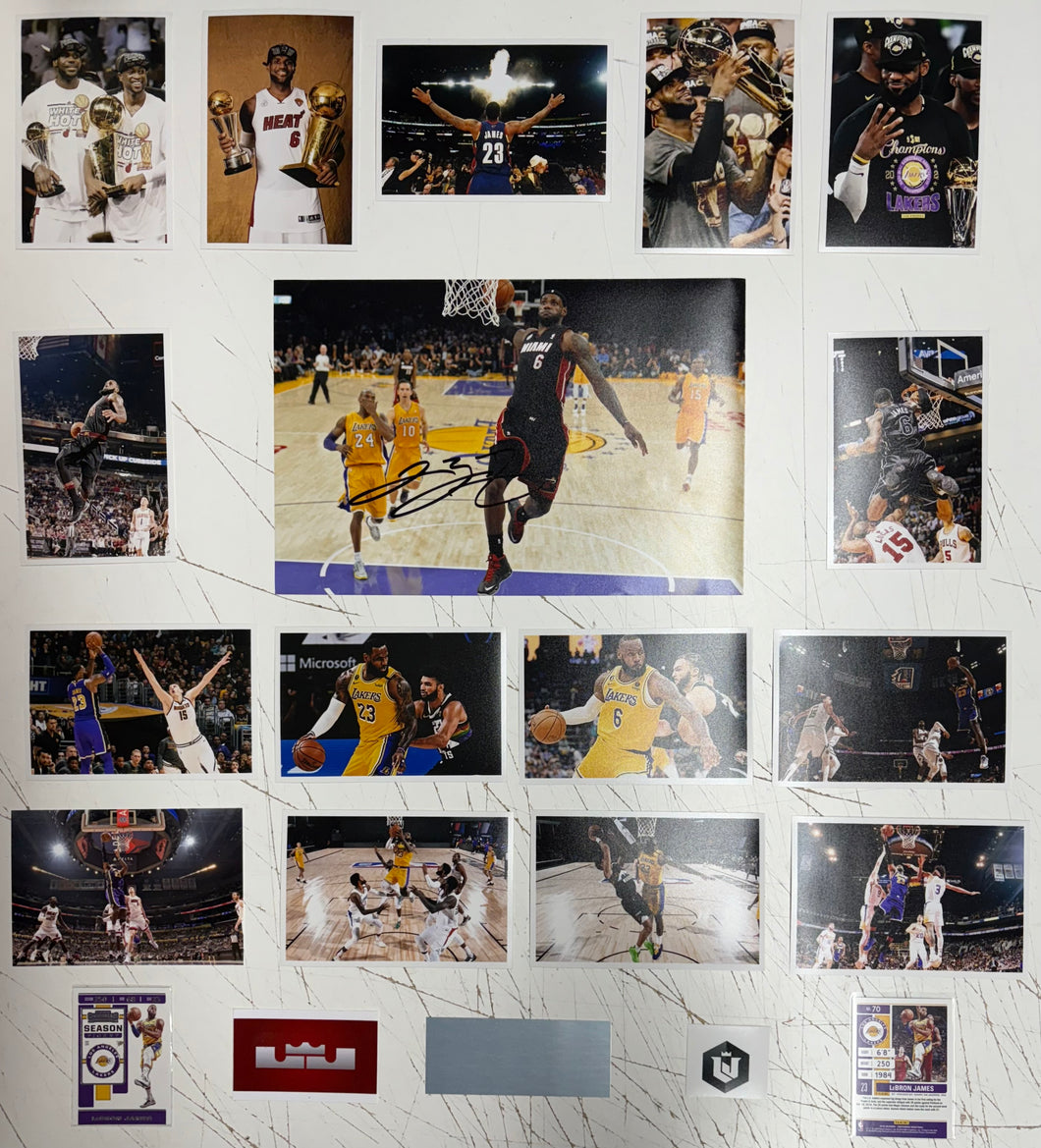 LEBRON JAMES Signed Photo Collage Display2