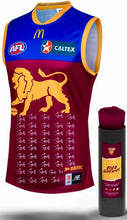 Load image into Gallery viewer, BRISBANE LIONS “2024 Premiers” Squad Signed Jumper &amp; Photos/Medals Collage Display
