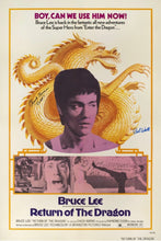 Load image into Gallery viewer, CHUCK NORRIS Signed Card &amp; "The Way of the Dragon" Poster Display
