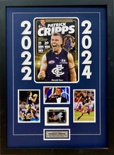 Load image into Gallery viewer, PATRICK CRIPPS Signed Football Card &amp; “2022 Brownlow Medallist” Photo Collage Display
