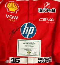 Load image into Gallery viewer, CHARLES LECLERC Signed Scuderia Ferrari F1 Race Suit
