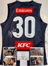 Load image into Gallery viewer, Unframed DARCY MOORE Signed Collingwood Jumper
