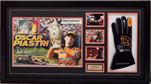 Load image into Gallery viewer, OSCAR PIASTRI Signed F1 Glove &amp; Photo Collage Display
