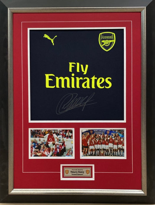 Thierry Henry signed Arsenal jersey