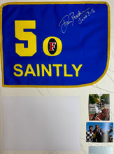 Load image into Gallery viewer, SAINTLY - Darren Beadman Signed Saddle Cloth &amp; Photo Collage Display
