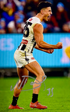 Load image into Gallery viewer, NICK, JOSH &amp; PETER DAICOS Signed Collingwood Photo Collage Display
