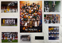 Load image into Gallery viewer, ANGE POSTECOGLOU &amp; GUGLIELMO VICARIO “Europa Champions 2024/25” Signed Tottenham Photos Collage Display
