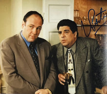 Load image into Gallery viewer, THE SOPRANOS - JAMES GANDOLFINI &amp; CAST Signed Baseball Bat &amp; Photo Collage Display
