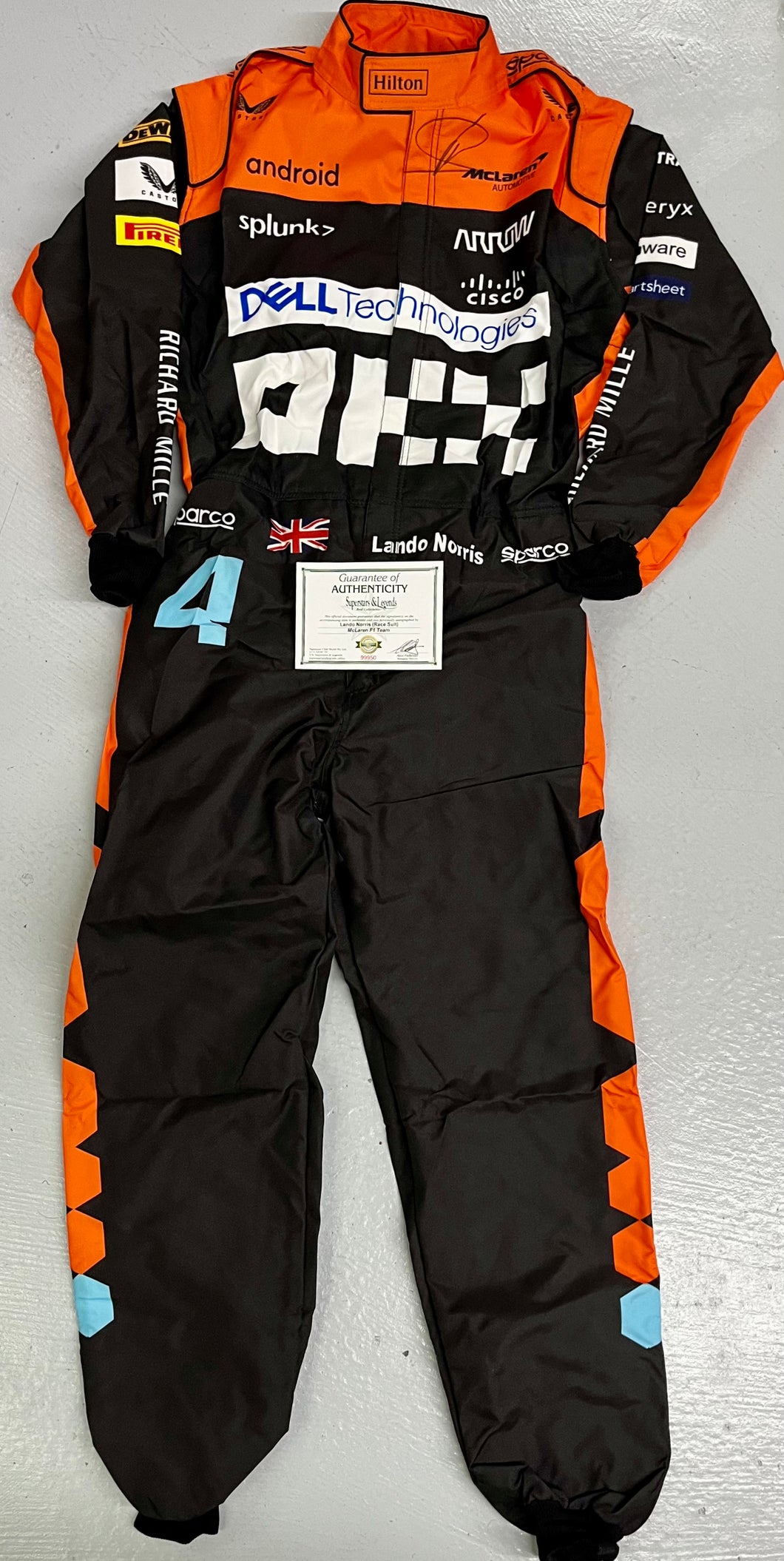 LANDO NORRIS Signed McLaren Team F1 Race Suit