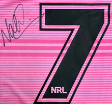 Load image into Gallery viewer, NATHAN CLEARY Signed Penrith Panthers Guernsey &amp; Photo Collage Display
