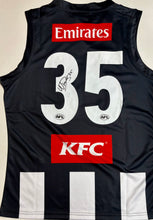 Load image into Gallery viewer, NICK, JOSH &amp; PETER DAICOS Signed Collingwood Jumpers Display
