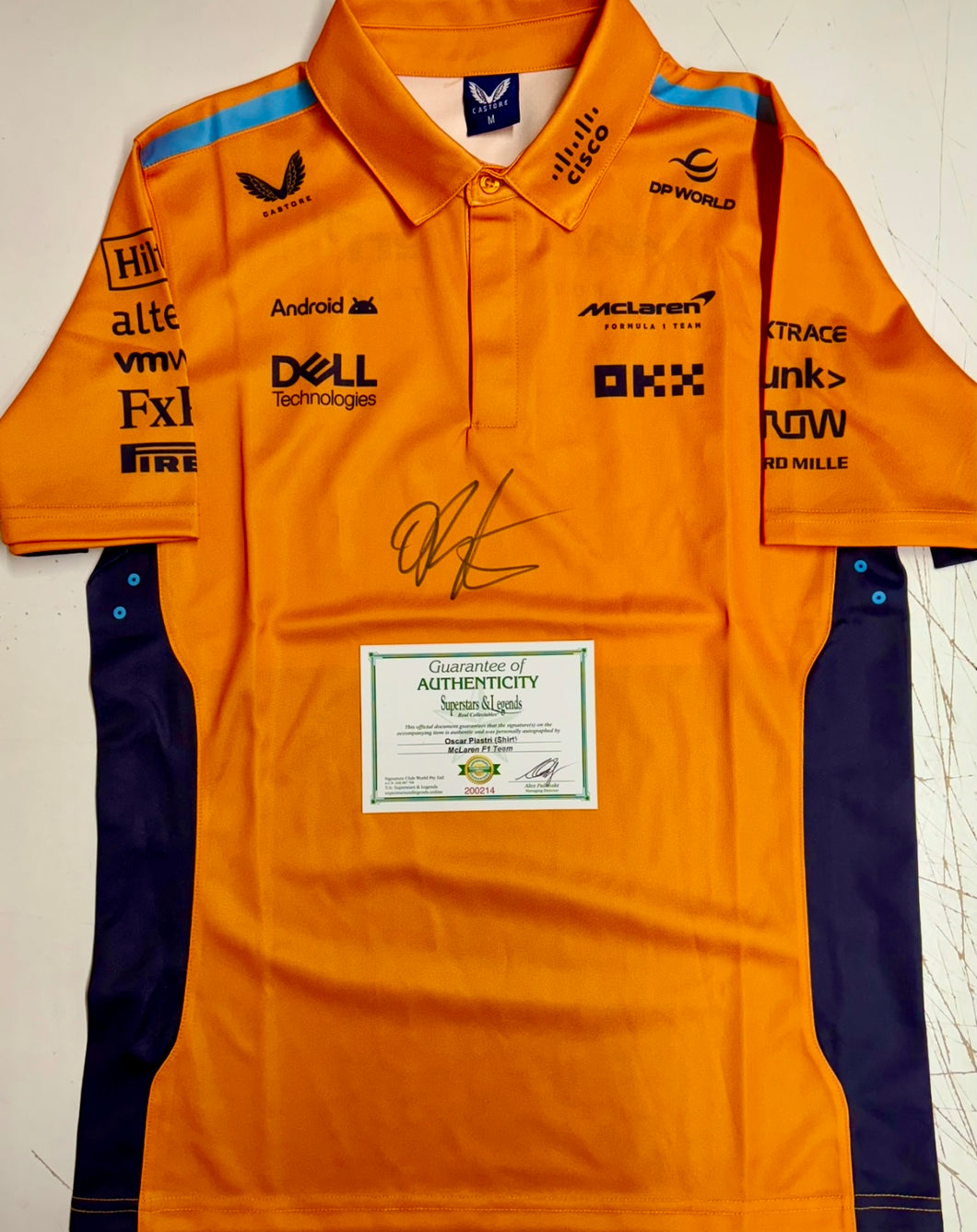 OSCAR PIASTRI Signed F1 McLaren Team Shirt