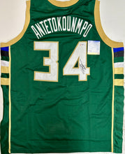 Load image into Gallery viewer, GIANNIS ANTETOKOUNMPO “Milwaukee Bucks” Signed Jersey Display1
