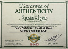 Load image into Gallery viewer, GARY ABLETT Snr Signed Boot Display

