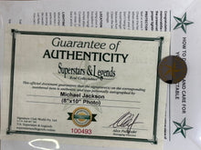 Load image into Gallery viewer, MICHAEL JACKSON Signed Photo &amp; Album LP Display
