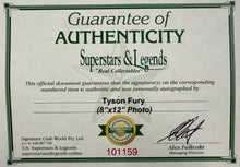 Load image into Gallery viewer, TYSON FURY Signed Photo Display2
