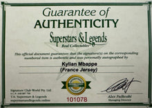 Load image into Gallery viewer, KYLIAN MBAPPE Signed France Jersey &amp; Photo Collage Display
