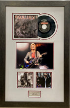 Load image into Gallery viewer, Bon Jovi signed photo and Slippery When Wet record display
