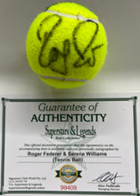 Load image into Gallery viewer, ROGER FEDERER &amp; SERENA WILLIAMS Signed Tennis Ball in Display Box

