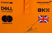 Load image into Gallery viewer, LANDO NORRIS Signed McLaren F1 Team Shirt Display
