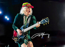 Load image into Gallery viewer, ACDC - ANGUS YOUNG Signed Photo &amp; Dollar Bill Collage Display2
