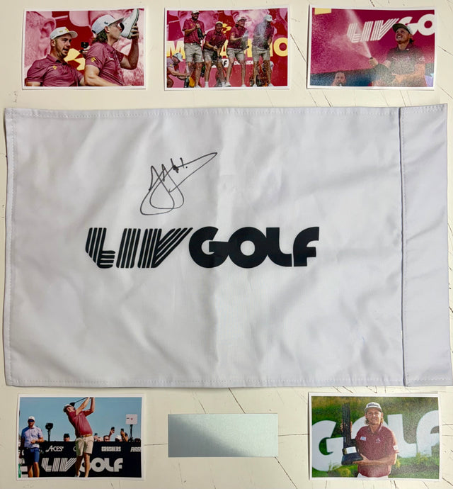 Cameron Smith signed British Open golf flag display