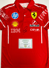 Load image into Gallery viewer, LEWIS HAMILTON Signed F1 Scuderia Ferrari Shirt2

