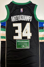 Load image into Gallery viewer, GIANNIS ANTETOKOUNMPO “Milwaukee Bucks” Signed Jersey2
