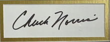 Load image into Gallery viewer, CHUCK NORRIS Signed Card &amp; "The Way of the Dragon" Poster Display
