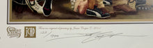 Load image into Gallery viewer, LEIGH MATTHEWS &amp; ALLAN JEANS Signed “Ultimate Hawks Premiership Team” Lithograph Display
