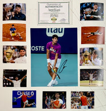 Load image into Gallery viewer, CARLOS ALCARAZ Signed Photo Collage Display
