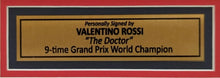 Load image into Gallery viewer, VALENTINO ROSSI Signed 12”x18” Photo Display
