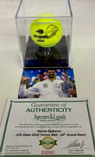 Load image into Gallery viewer, NOVAK DJOKOVIC Signed 2023 US Open Tennis Ball Display
