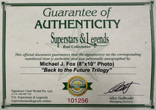 Load image into Gallery viewer, BACK TO THE FUTURE - MICHAEL J FOX Signed Photo Collage Display
