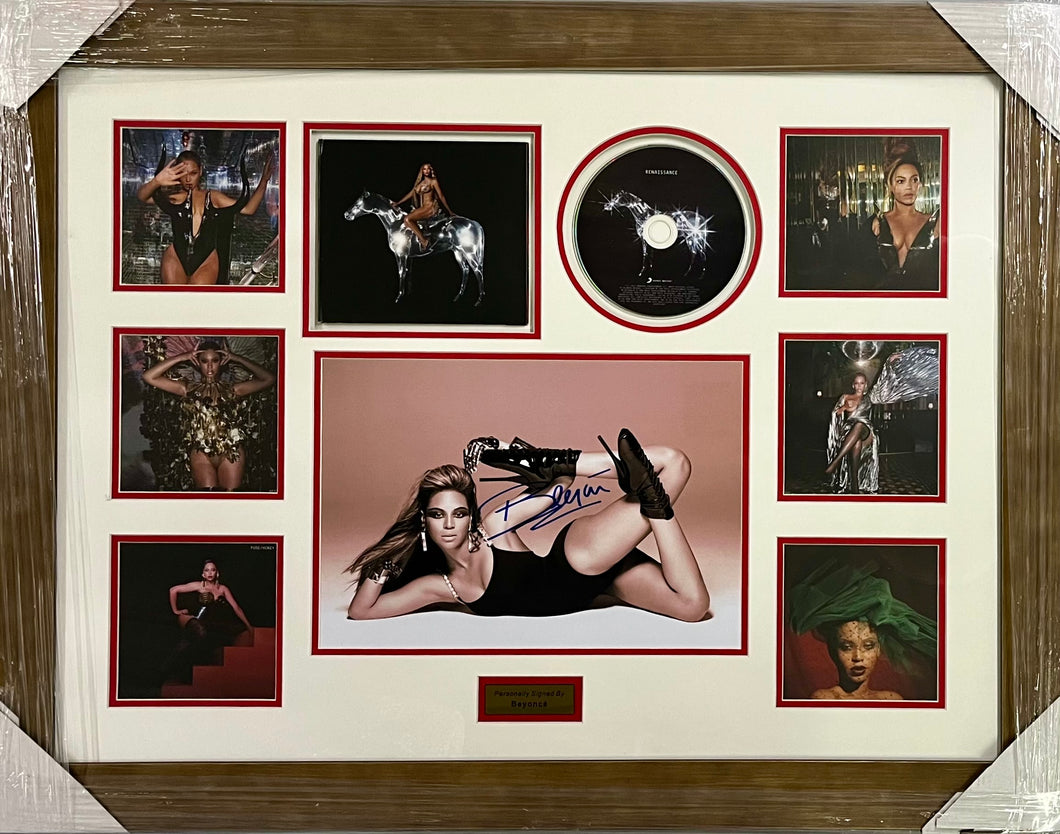 BEYONCE Signed Photo & CD Collage Display