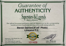 Load image into Gallery viewer, STEVEN GERRARD “Champions League 2004/05” Signed Liverpool Photo &amp; Medal Collage Display
