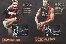 Load image into Gallery viewer, Essendon Brownlow Medallists - GRAHAM MOSS, GAVIN WANGANEEN, JAMES HIRD &amp; JOBE WATSON Signed Limited Edition Brownlow Medal Lithograph Display
