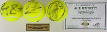 Load image into Gallery viewer, ROGER FEDERER, RAFAEL NADAL &amp; NOVAK DJOKOVIC Signed Tennis Balls in Display Box
