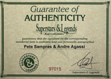 Load image into Gallery viewer, PETE SAMPRAS &amp; ANDRE AGASSI Signed Photos Collage Display
