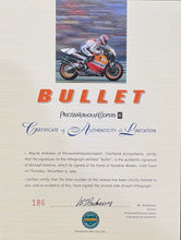 Load image into Gallery viewer, MICK DOOHAN Signed “Bullet” Print Display

