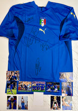 Load image into Gallery viewer, ITALY "2006 World Cup Champions" 4-Signed Jersey Display
