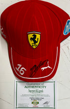 Load image into Gallery viewer, CHARLES LECLERC Signed Scuderia Ferrari F1 Cap
