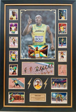 Load image into Gallery viewer, USAIN BOLT Signed Photo Collage Display
