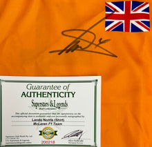 Load image into Gallery viewer, LANDO NORRIS Signed McLaren F1 Team Shirt2
