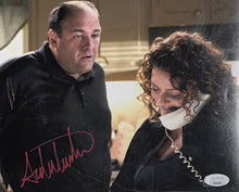 Load image into Gallery viewer, THE SOPRANOS - JAMES GANDOLFINI &amp; CAST Signed Baseball Bat &amp; Photo Collage Display
