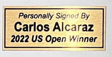 Load image into Gallery viewer, CARLOS ALCARAZ Signed US Open 2022 Tennis Ball Display

