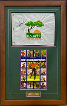 Load image into Gallery viewer, TIGER WOODS Signed “2008 US Open Champion” Pin Flag Display
