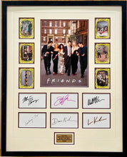 Load image into Gallery viewer, FRIENDS - Matthew PERRY, Matt LEBLANC, David SCHWIMMER, Jennifer ANISTON, Courteney COX &amp; Lisa KUDROW Signed Cards Collage Display

